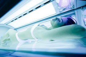 tanning beds are unhealthy for everyone, not just younger folk.  