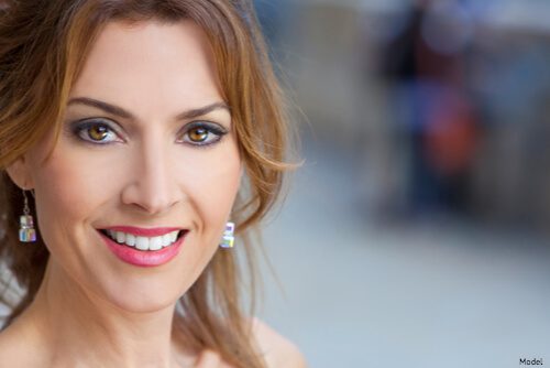 woman with amazing youthful skin