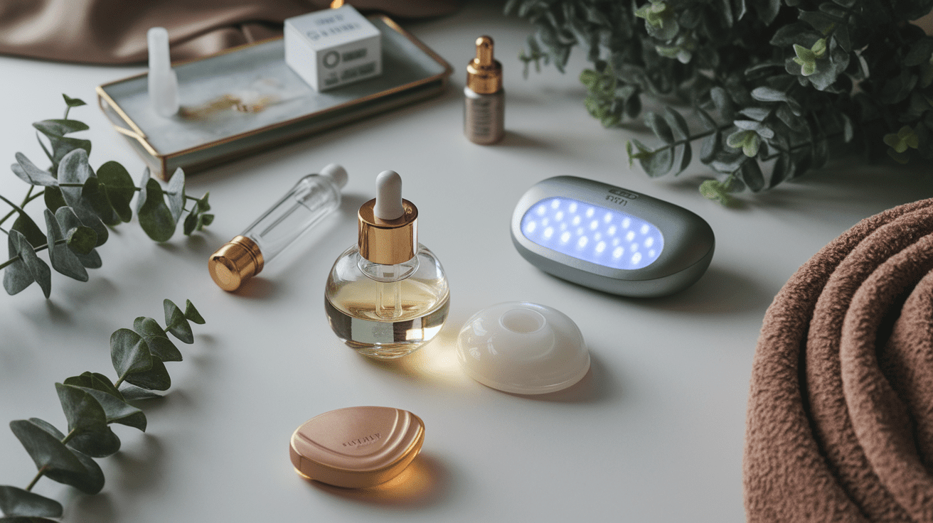 2022 skincare trends flatlay tulsa