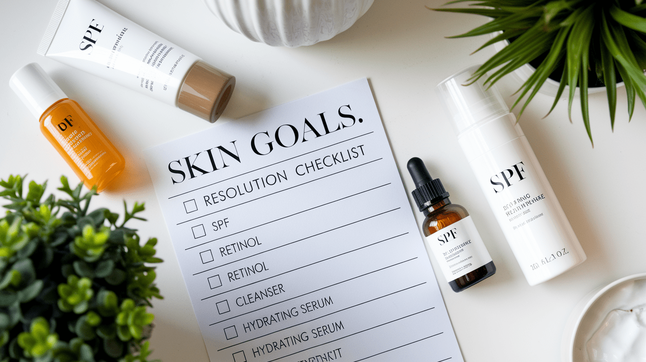 skincare resolutions flatlay tulsa