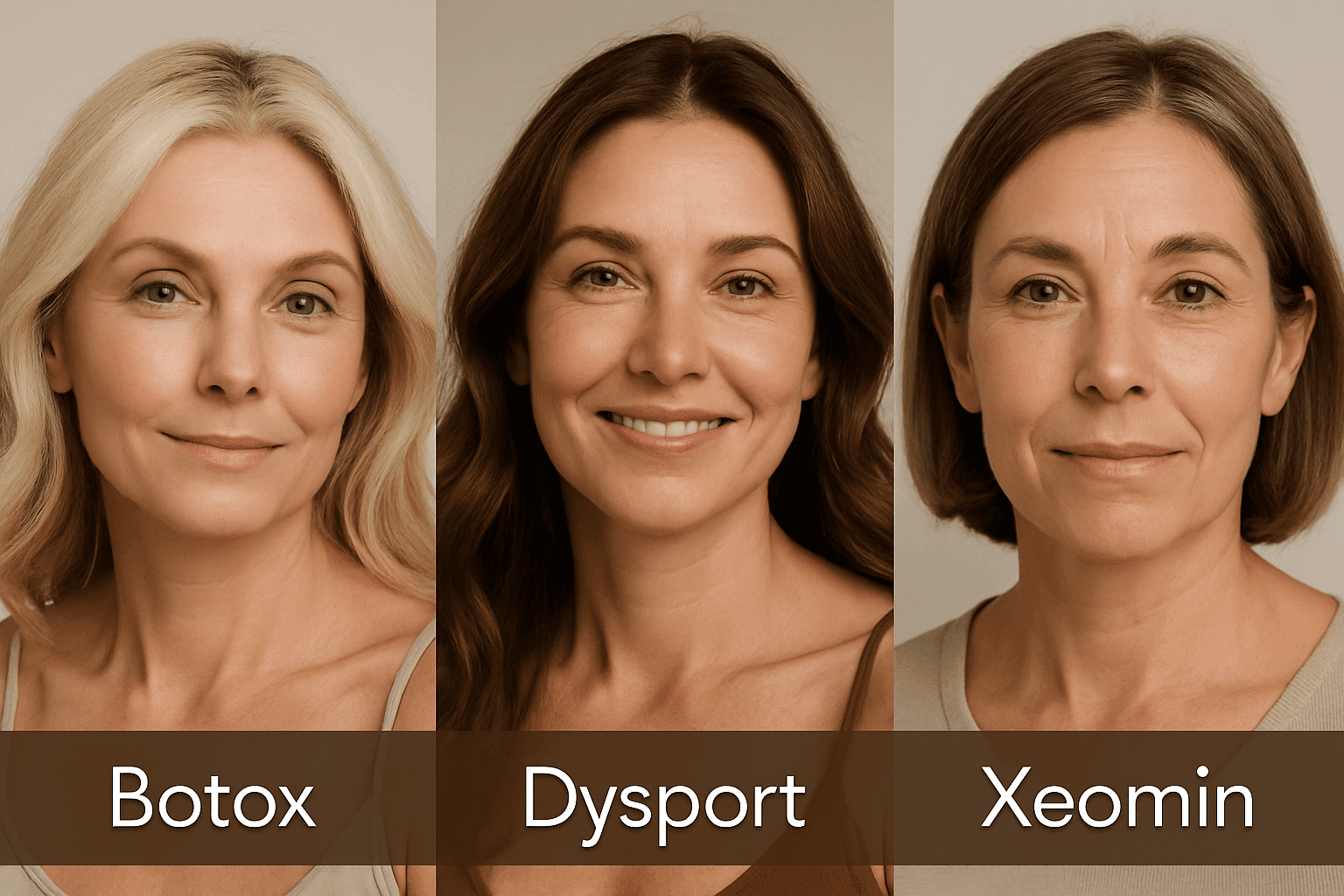 2025 07 skincareinstitutenet botox vs dysport vs xeomin patient portraits