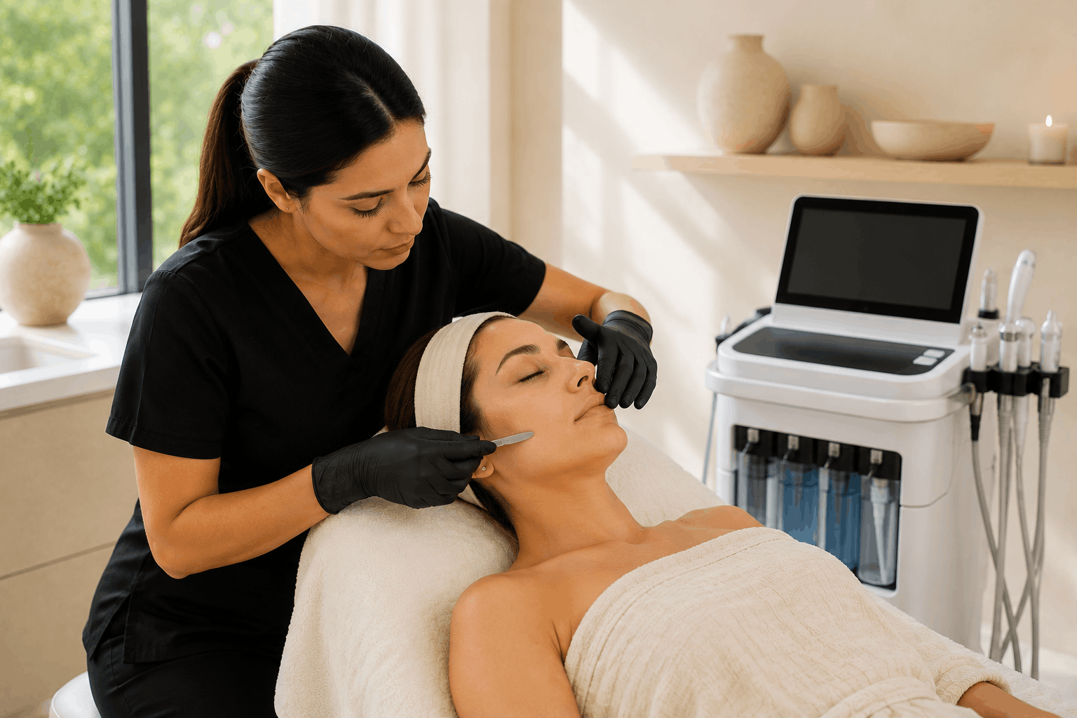 2026 08 skincareinstitutenet gmb post images dermaplaning before hydrafacial for better results v1 skin care institute - best facial for dull skin without downtime with sci signature facial treatment.