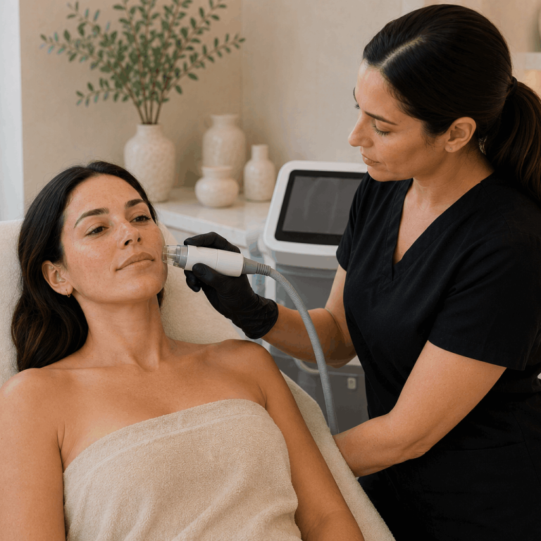 Sylfirm X rosacea treatment session