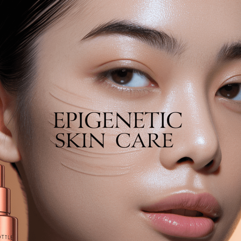 epigenetic skin care closeup model bottle 1