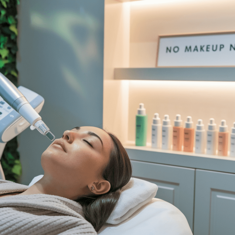 hydrafacial glowing skin no makeup tulsa