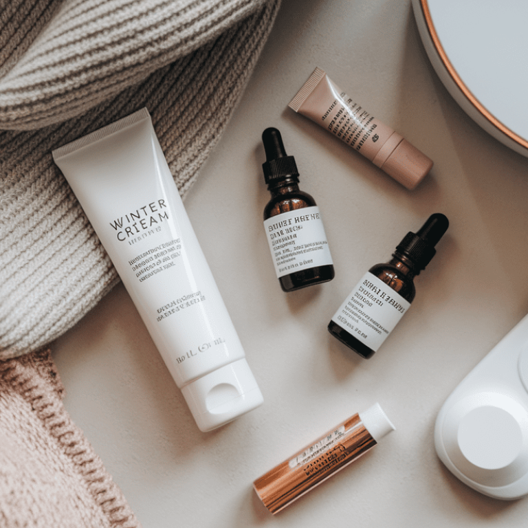 winter glow skincare flatlay tulsa